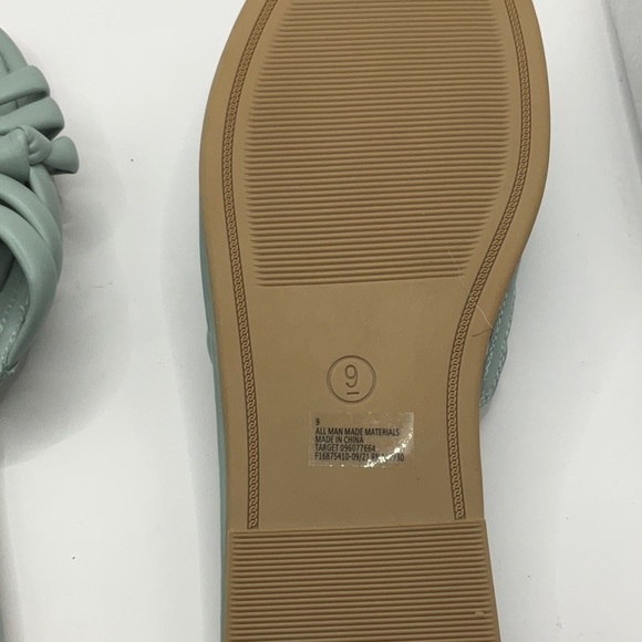 Target Women's Dulce Padded Knot Slide Sandals - A New Day Light Blue. Size 9 - Picture 4 of 4